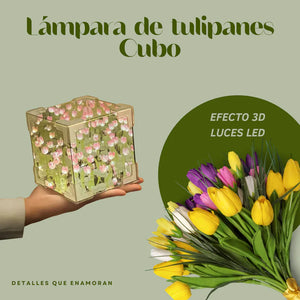 LAMPARA MÁGICA DE TULIPANES